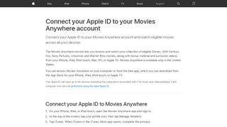 
                            6. Connect your Apple ID to your Movies Anywhere account - Apple ...