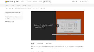 
                            7. Connect your domain to Office 365 - Office Support