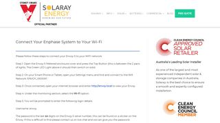 
                            8. Connect Your Enphase System to Your Wi-Fi - Solaray Energy