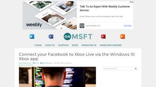 
                            13. Connect your Facebook to Xbox Live via the Windows 10 Xbox app ...