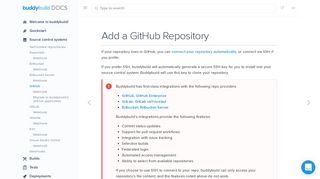
                            12. Connect your GitHub repository to buddybuild via SSH | buddybuild docs