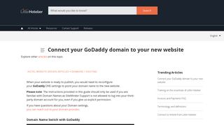 
                            13. Connect your GoDaddy domain to your new website - Little Hotelier Help