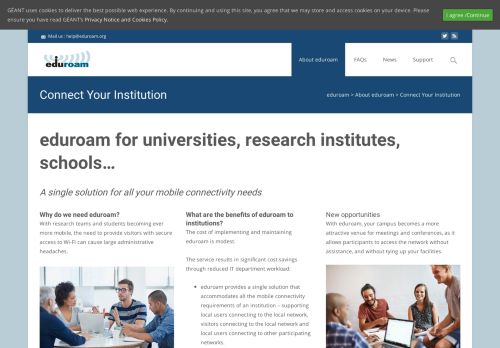 
                            3. Connect Your Institution – eduroam