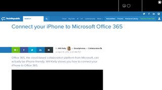
                            10. Connect your iPhone to Microsoft Office 365 - TechRepublic