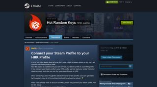 
                            3. Connect your Steam Profile to your HRK Profile :: Hot ...