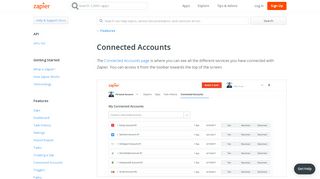 
                            3. Connected Accounts - Integration Help & Support | Zapier