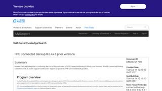 
                            7. Connected Backup 8.8.4x - MySupport - Micro Focus Software Support