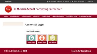 
                            6. ConnectEd Login - O. M. Irwin School - Chinook School Division