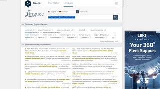 
                            9. connected mobile devices - German translation – Linguee
