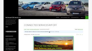 
                            10. Connected Services Rip Off - My Renault ZOE electric car