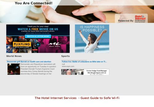 
                            5. Connected to Wi-Fi | Hotel Internet Services