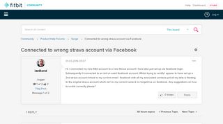 
                            12. Connected to wrong strava account via Facebook - Fitbit Community