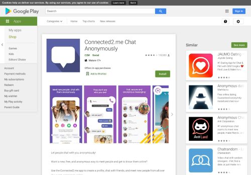 
                            6. Connected2.me Chat Anónimo - Apps en Google Play