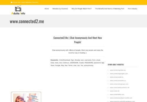 
                            8. connected2.me - Connected2.me | Chat anonymously and meet new ...