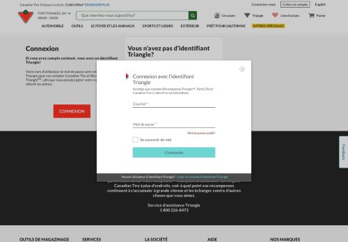 
                            7. Connectez-vous à Récompenses Triangle | Canadian Tire