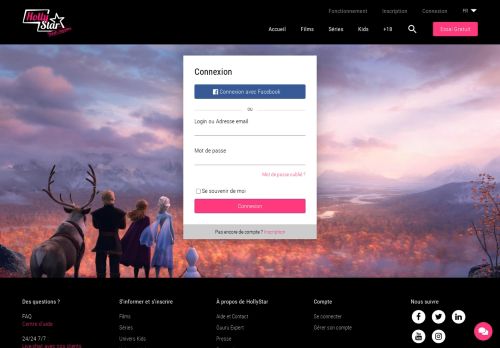 
                            2. Connectez vous pour accéder à vos Films et Séries en ... - HollyStar
