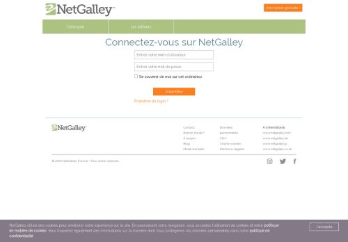 
                            10. Connectez-vous sur NetGalley | NetGalley