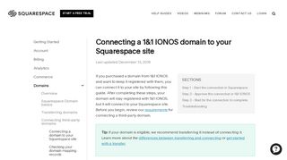 
                            11. Connecting a 1&1 IONOS domain to your Squarespace site ...