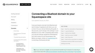 
                            12. Connecting a Bluehost domain to your Squarespace site ...