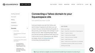 
                            8. Connecting a Yahoo or Aabaco domain to your Squarespace site ...
