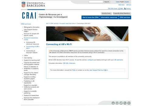 
                            8. Connecting at UB's Wi-Fi | Centre de Recursos per a l'Aprenentatge i ...