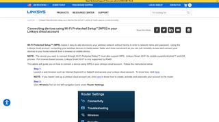 
                            12. Connecting devices using Wi-Fi Protected Setup™ (WPS) - Linksys