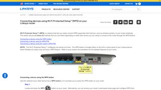 
                            12. Connecting devices using Wi-Fi Protected Setup™ (WPS) on ... - Linksys