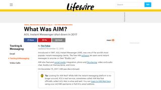 
                            12. Connecting Facebook Chat and AIM - Lifewire