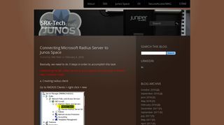 
                            8. Connecting Microsoft Radius Server to Junos Space | SRX-Tech