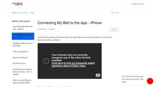 
                            9. Connecting my Myzone Belt to the App - iPhone – Myzone