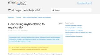 
                            9. Connecting myhotelshop to myallocator – Myallocator