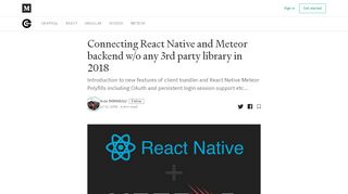 
                            11. Connecting React Native and Meteor backend w/o any 3rd party ...