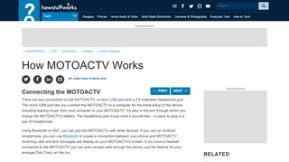 
                            13. Connecting the MOTOACTV - How MOTOACTV Works | HowStuffWorks