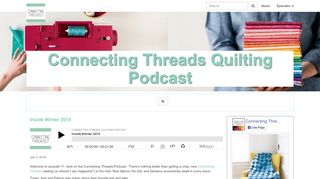 
                            9. Connecting Threads Quilting Podcast