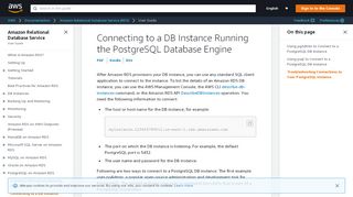 
                            13. Connecting to a DB Instance Running the PostgreSQL Database ...