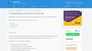 
                            8. Connecting to Amazon S3 Service :: WinSCP