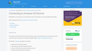 
                            11. Connecting to Amazon S3 Service :: WinSCP