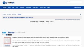 
                            4. Connecting to camera using VPN ? | IP Cam Talk
