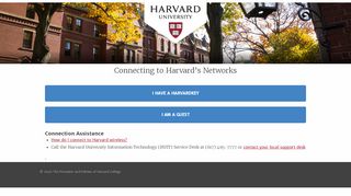 
                            12. Connecting to Harvard's Networks