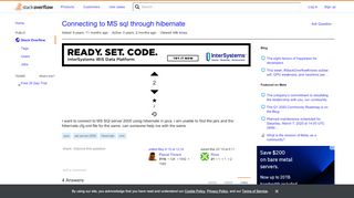 
                            1. Connecting to MS sql through hibernate - Stack Overflow