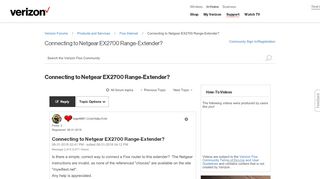 
                            9. Connecting to Netgear EX2700 Range-Extender? - Verizon Fios ...