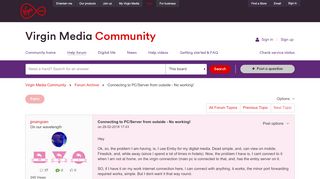 
                            13. Connecting to PC/Server from outside - No working! - Virgin Media ...
