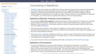 
                            2. Connecting to Salesforce - Skyvia Documentation