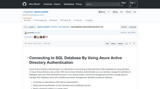 
                            8. Connecting to SQL Database By Using Azure Active Directory ... - GitHub
