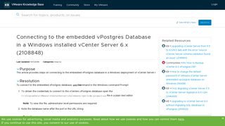 
                            1. Connecting to the embedded vPostgres Database in a Windows ...