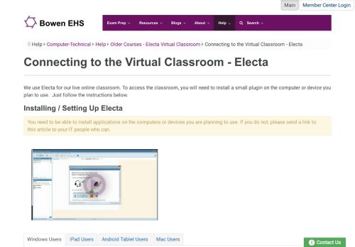 
                            11. Connecting to the Virtual Classroom - Electa | Computer-Member ...