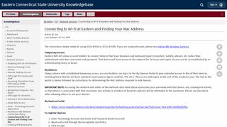
                            11. Connecting to Wi-Fi at Eastern and Finding Your Mac ...
