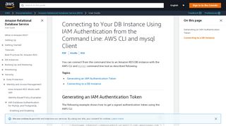 
                            12. Connecting to Your DB Instance from the Command Line: AWS CLI ...