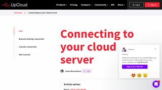 
                            3. Connecting to your server - UpCloud