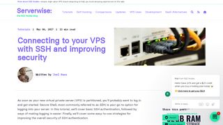 
                            7. Connecting to your VPS with SSH and improving security | Serverwise